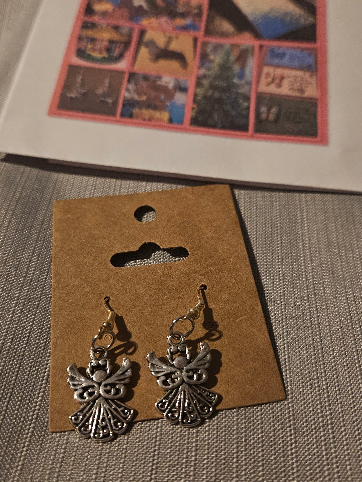 Metal Earrings (Hook) - Holiday Angels #619
