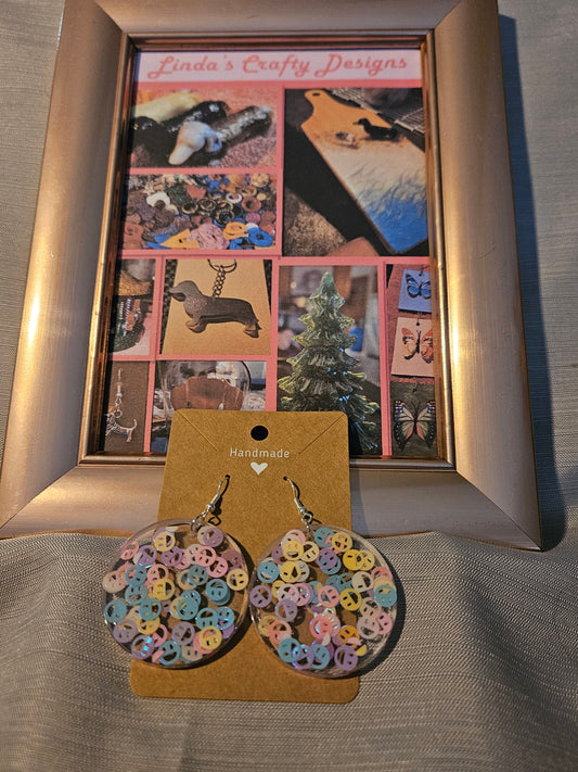 Resin/Metal Earrings (Hook) - Smiling smiles #275
