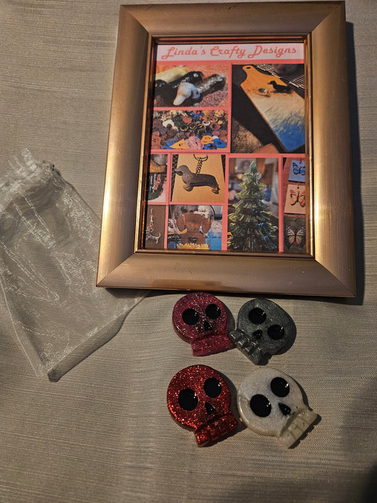 Resin Magnets - Halloween Skulls #85