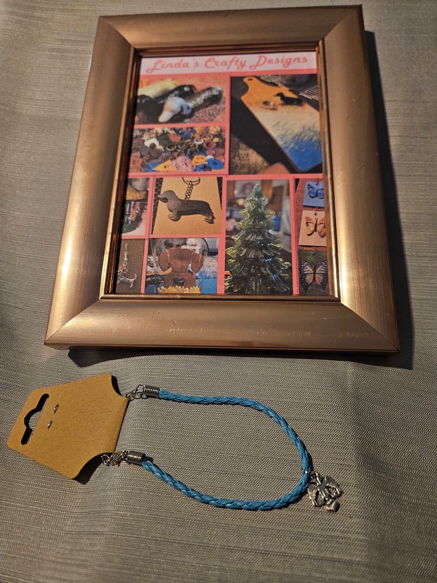Leather Rope/Metal Bracelet - Eagle #160