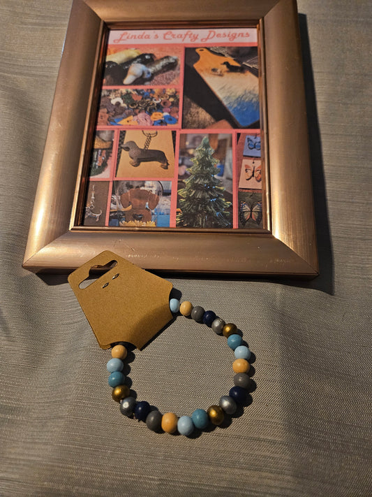 Wood Bracelet - Beads of Colors #167