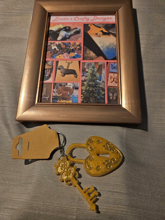 Resin Keychain - Lock and Key 4 #137
