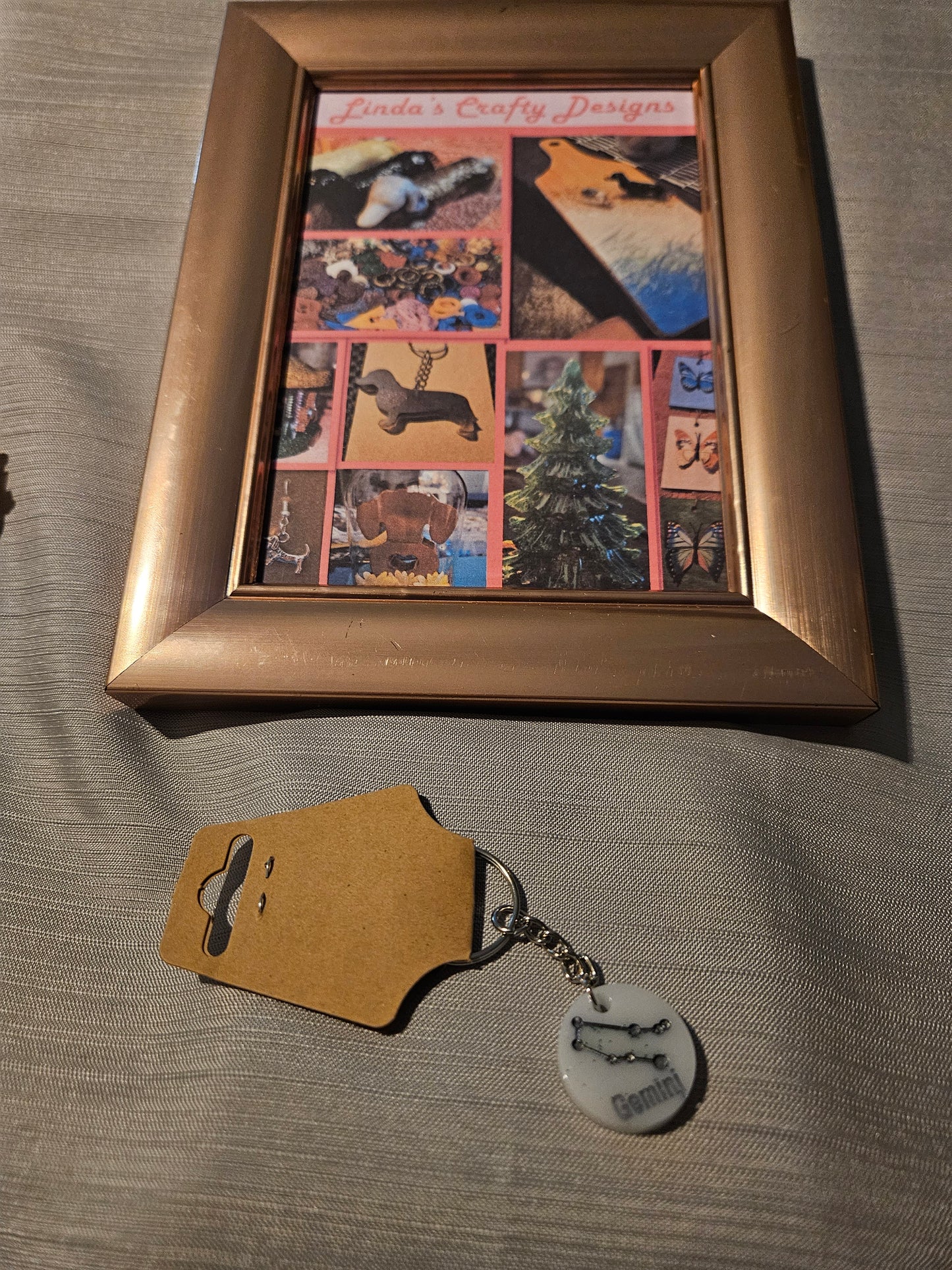 Resin Keychain - Astrological Sign - Gemini #146