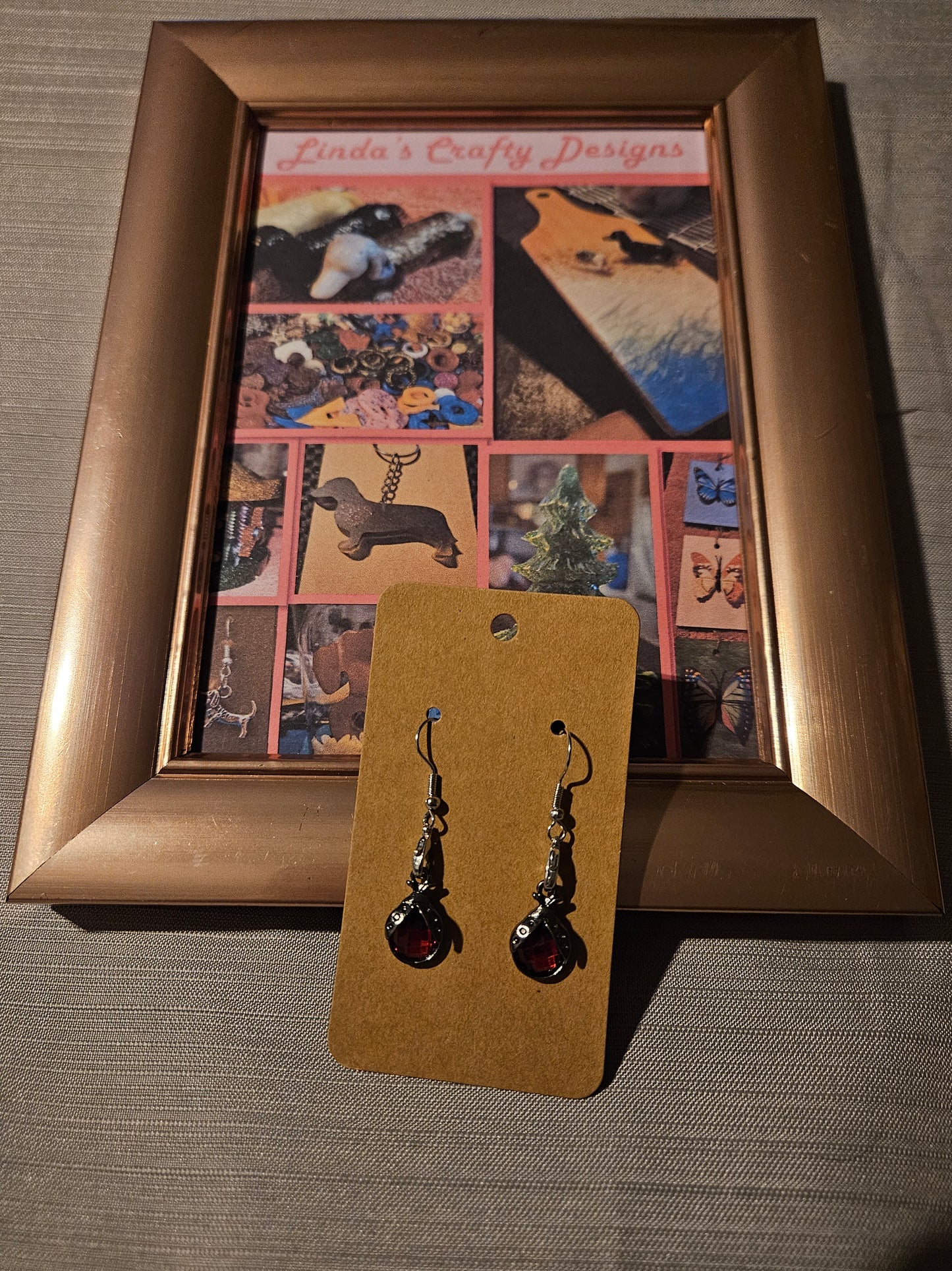 Metal Earrings (Hook) - Ladybugs #306