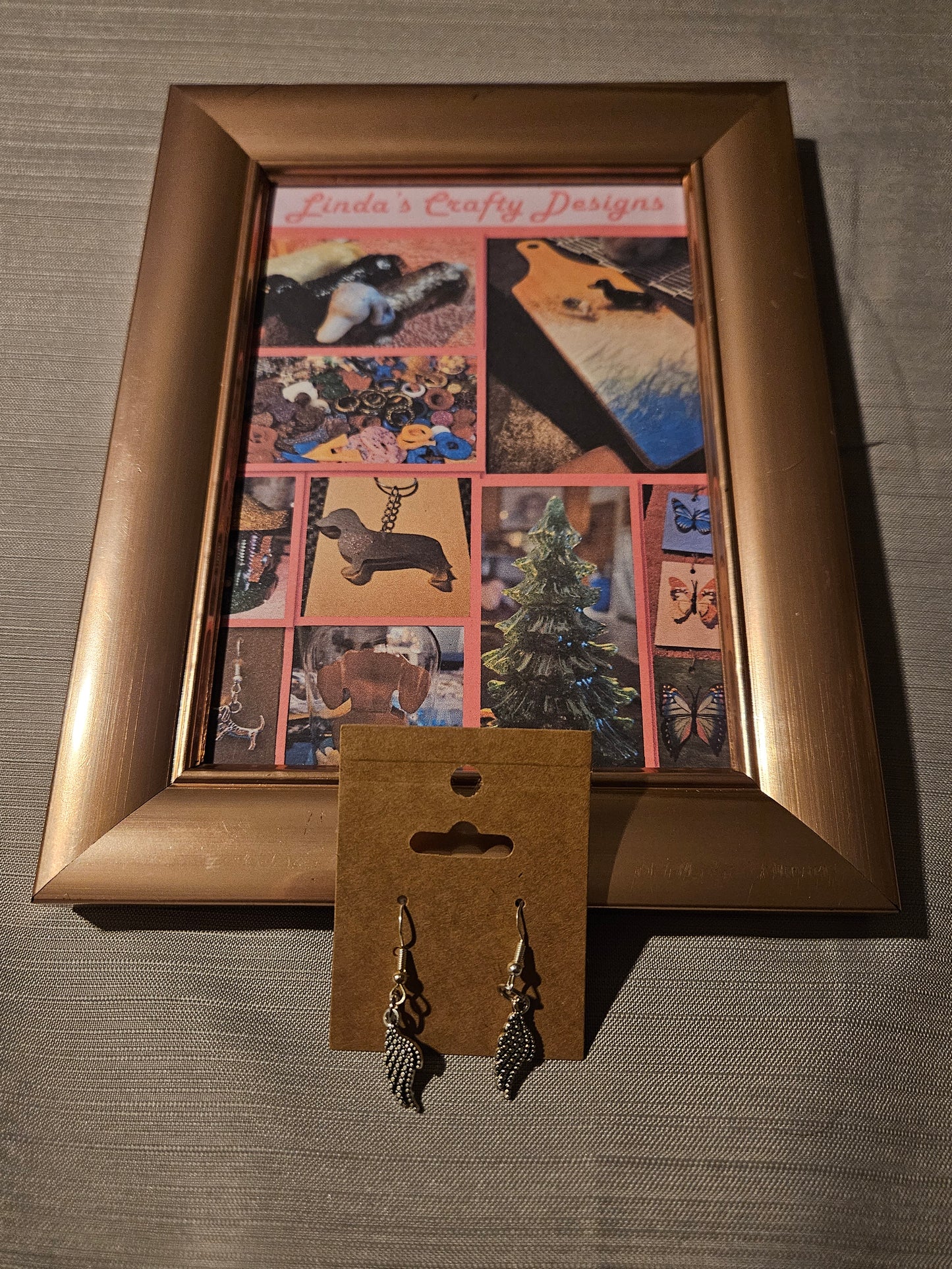 Metal Earrings (Hook) - Wings #377