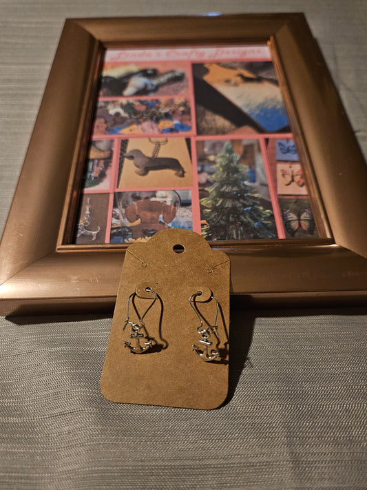 Metal Earrings (Hook) - Anchors #314