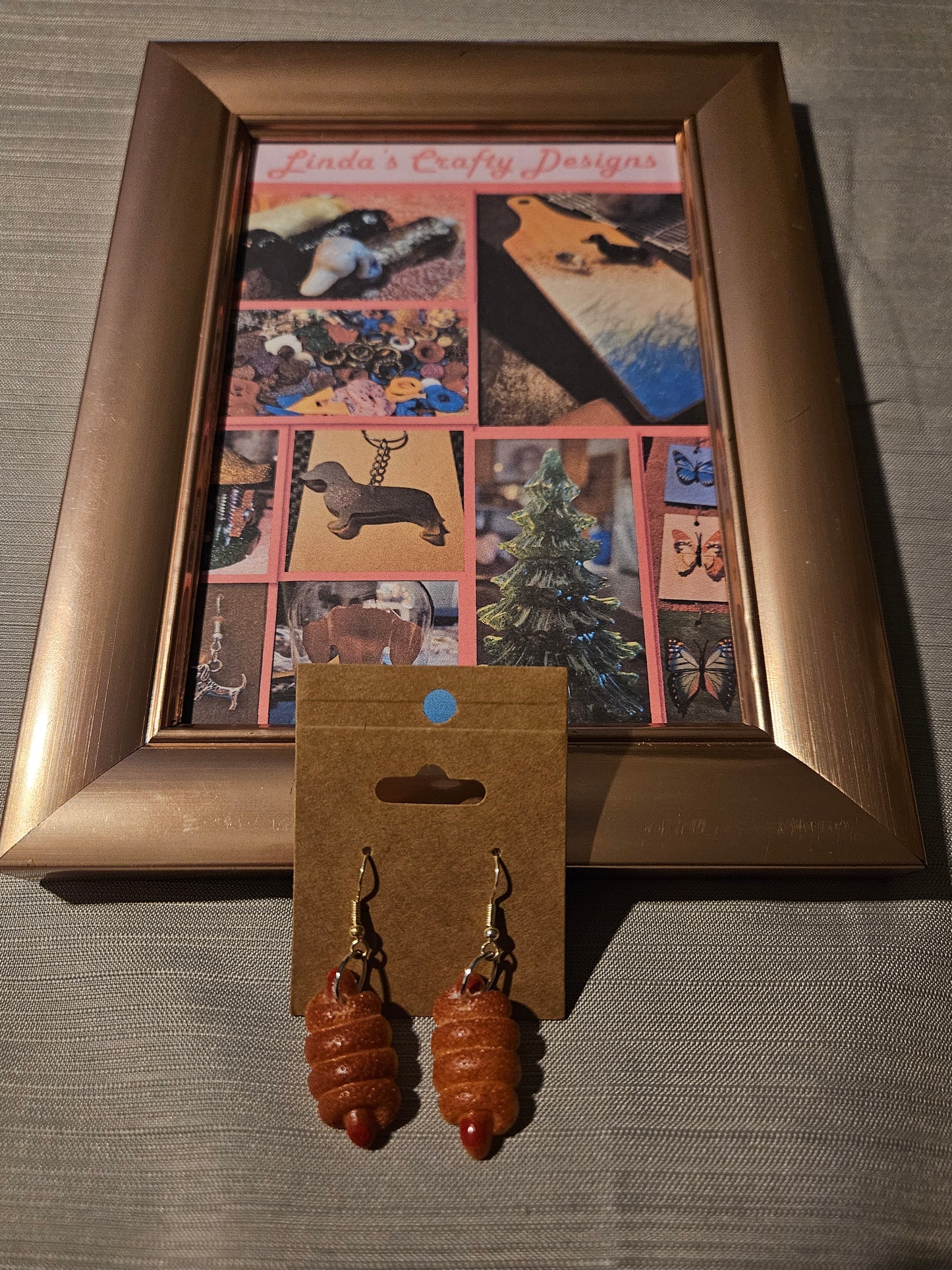 Metal Earrings (Hook) - Hot Dogs #352