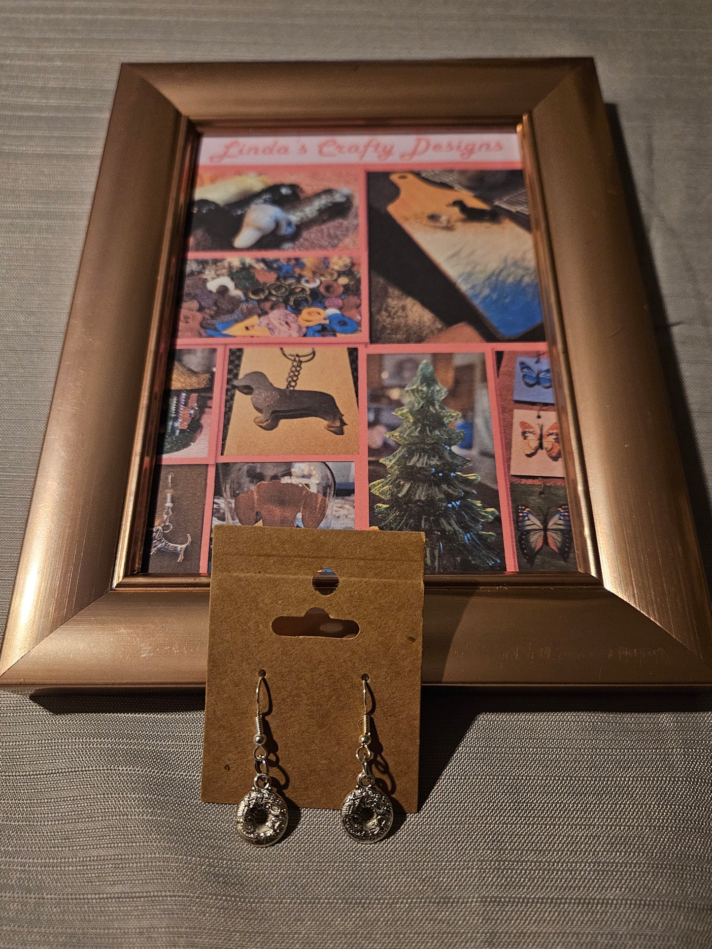 Metal Earrings (Hook) - Donuts #320