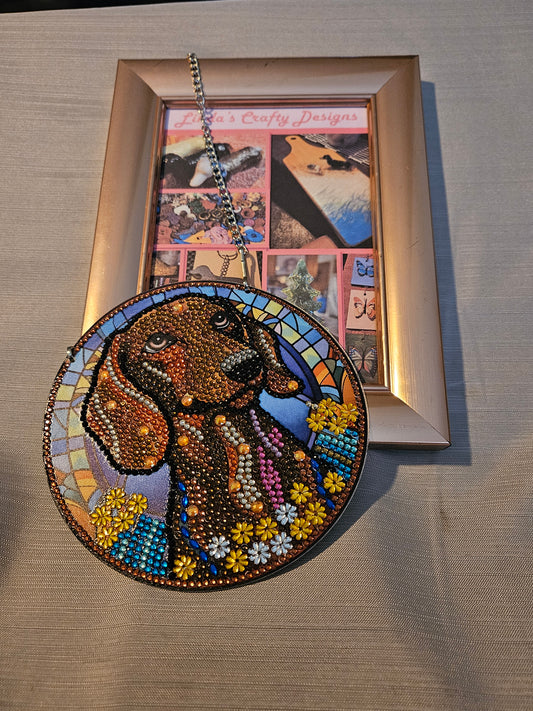 Diamond Art Suncatcher - Dachshund #658. 659. 660