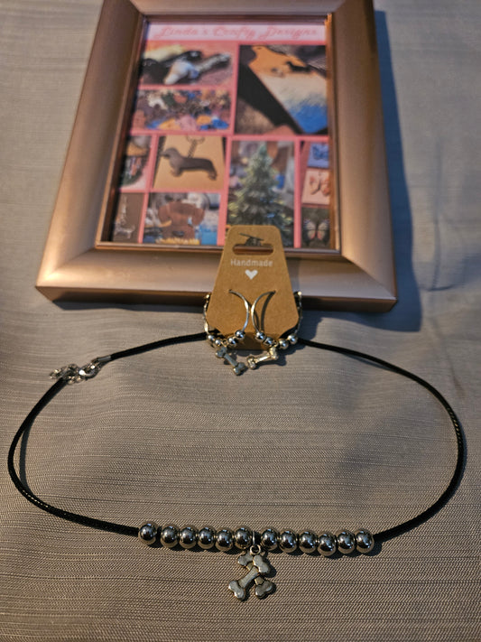 Metal Jewelry Sets - 2 Pieces - Necklace, and Hoop Earrings 2 #666, 667