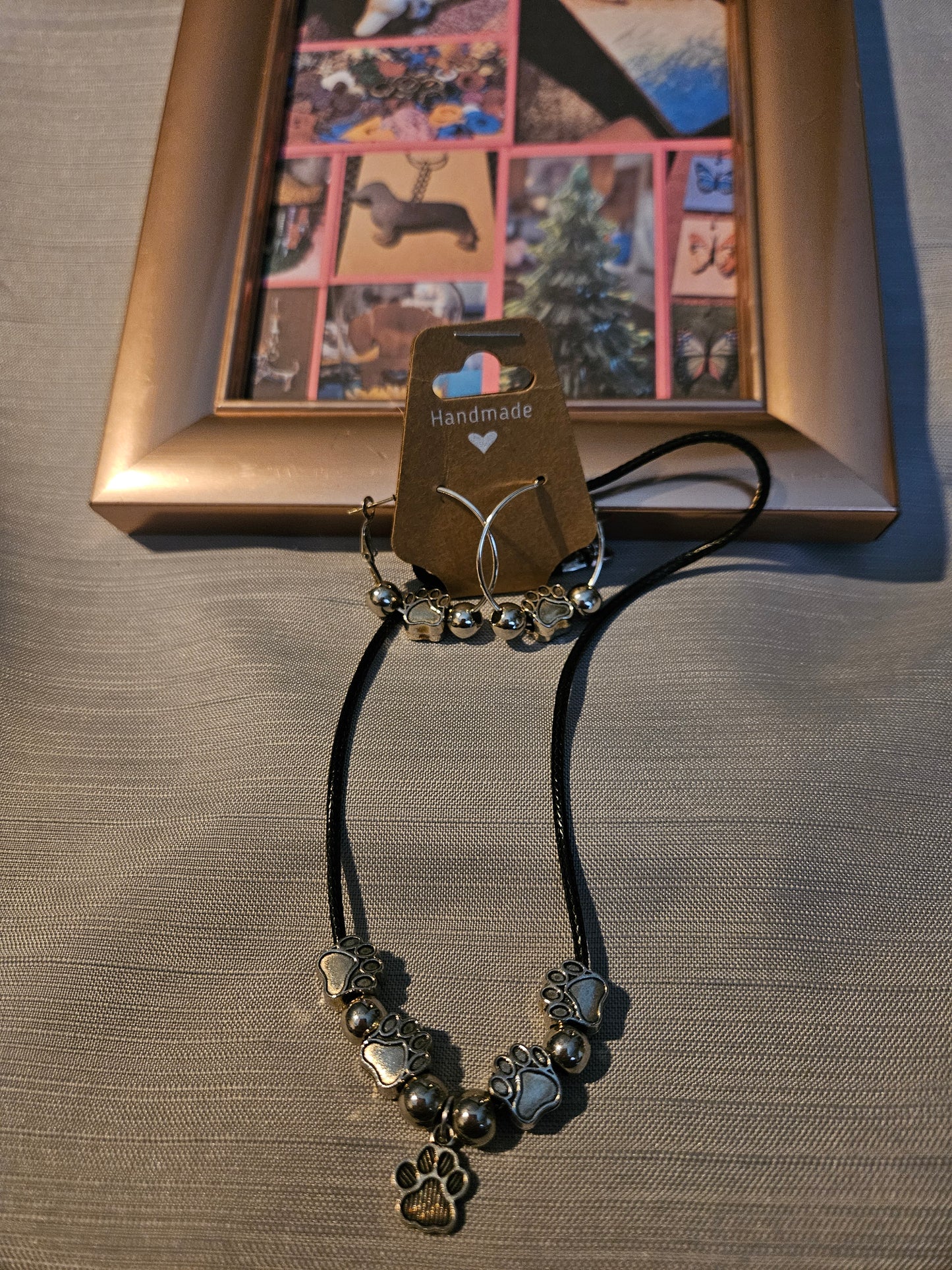 Metal Jewelry Sets - 2 Pieces - Necklace, and Hoop Earrings 5 #662