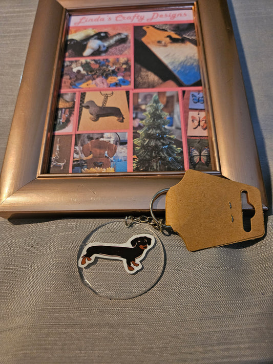 Resin Keychain - Long Dog (Reduced) #764