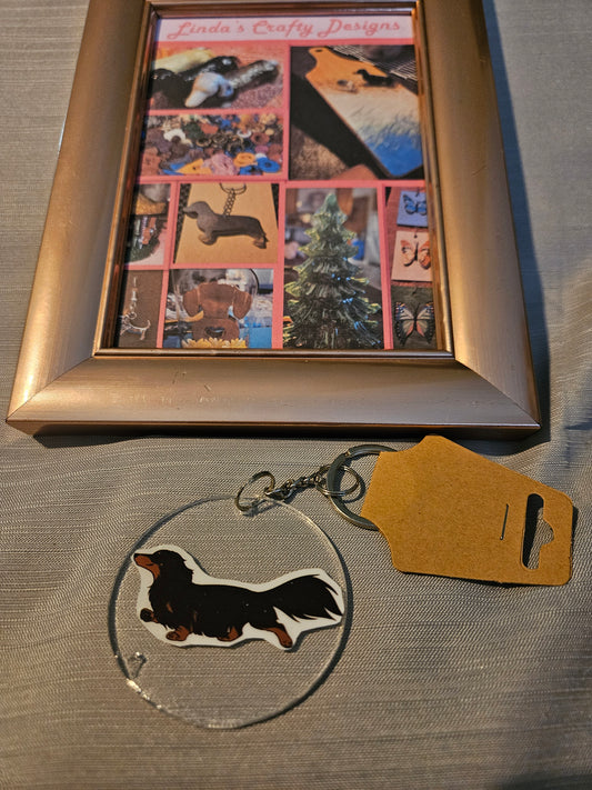Resin Keychain - Long Dog 3 (Reduced) #762