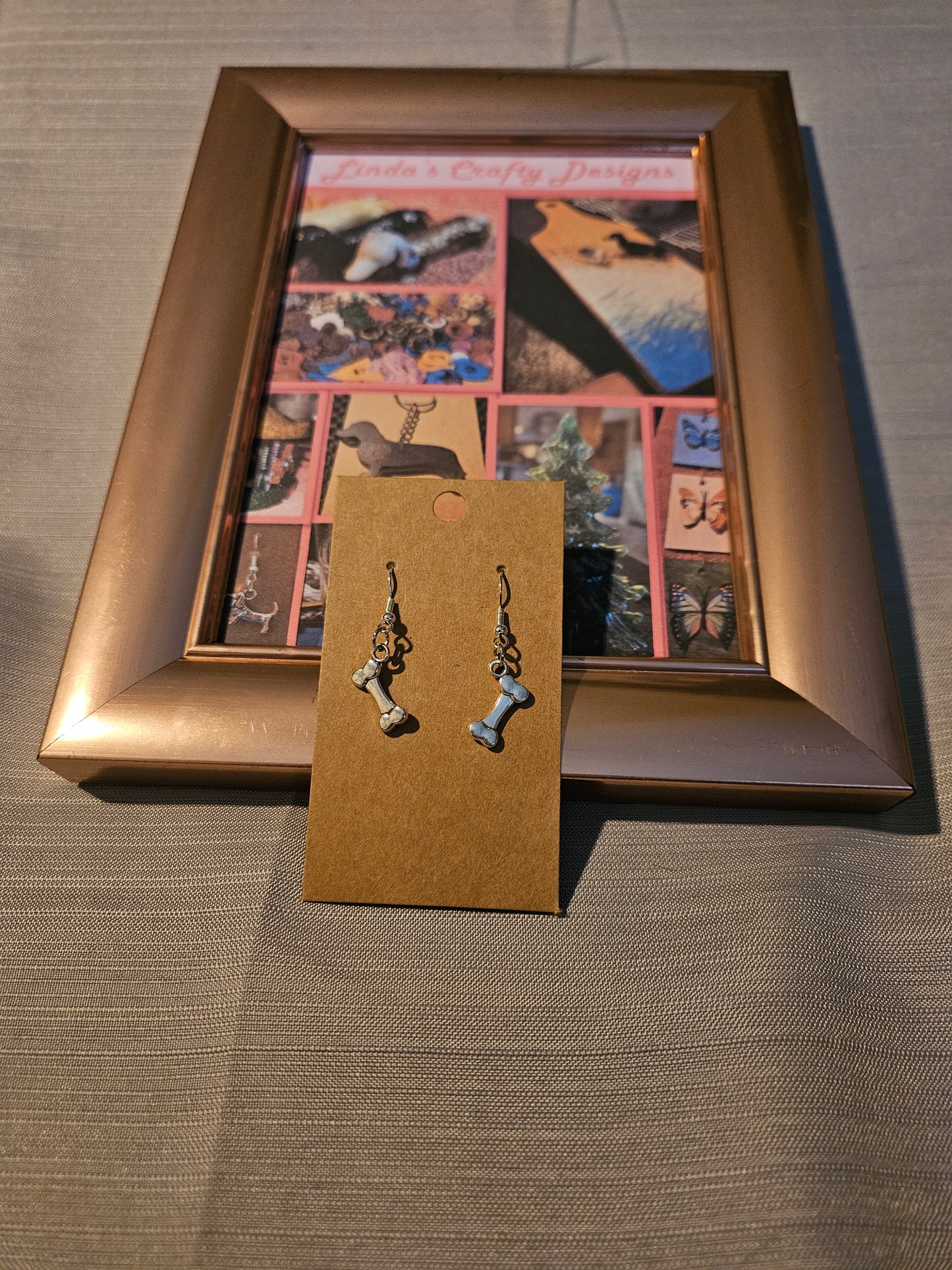 Metal Earrings (Hook) - Doggy Bones #1131