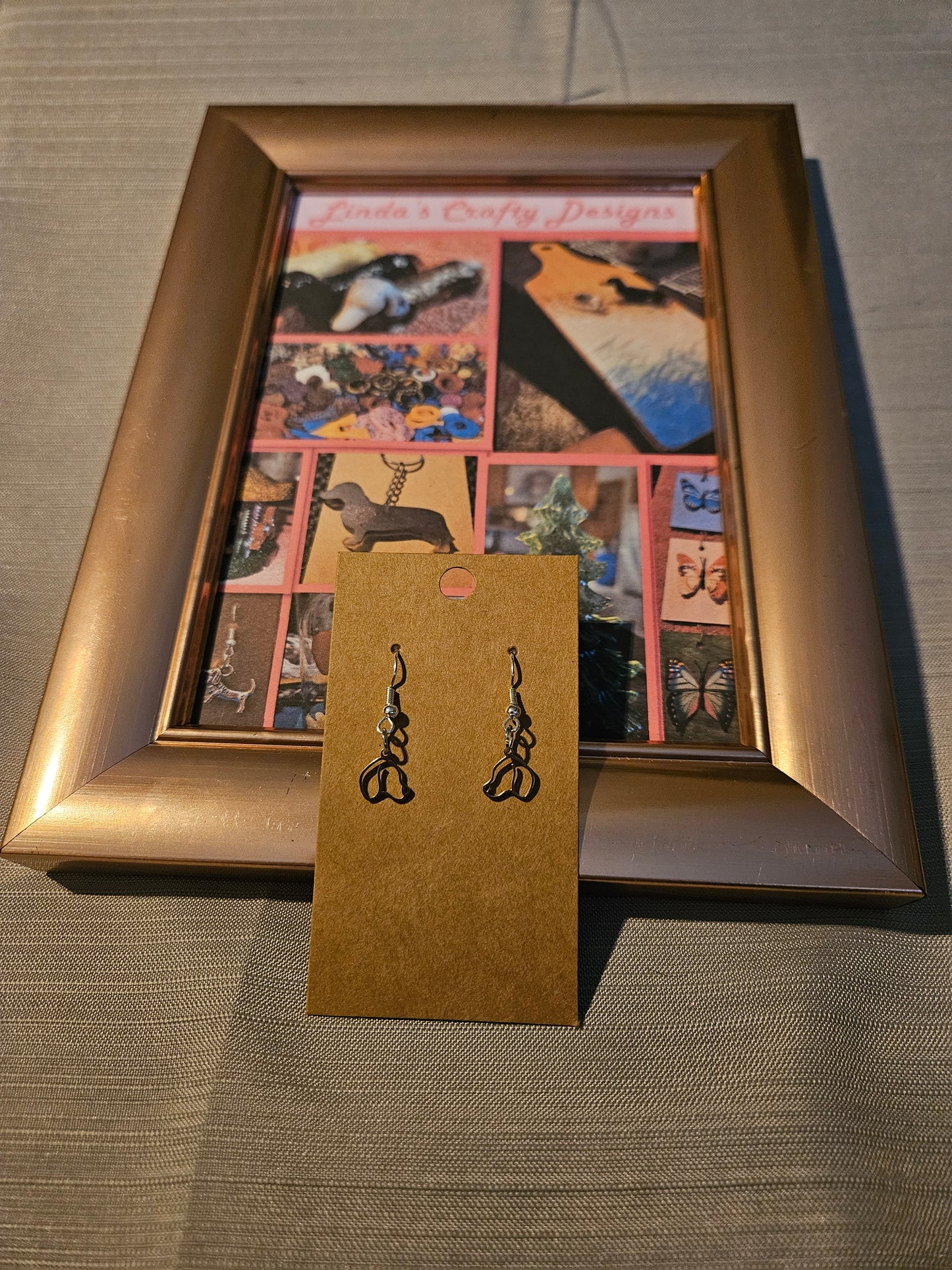 Metal Earrings (Hook) - Doxie Heads #1123. 1124. 1125. 1126