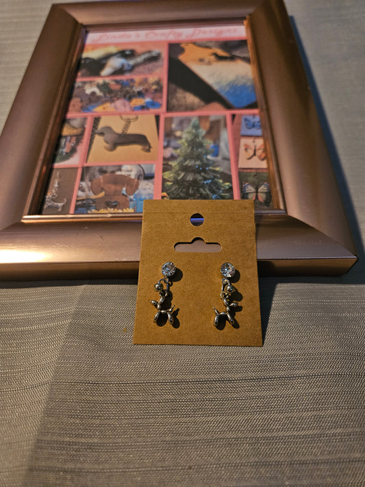 Metal Earrings (Studs) - Balloon Dogs #1080