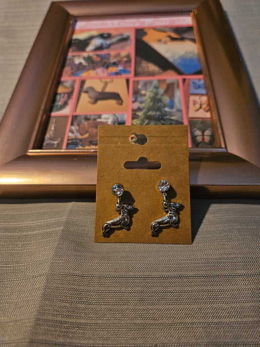 Metal Earrings (Studs) - Walking Weens #1074