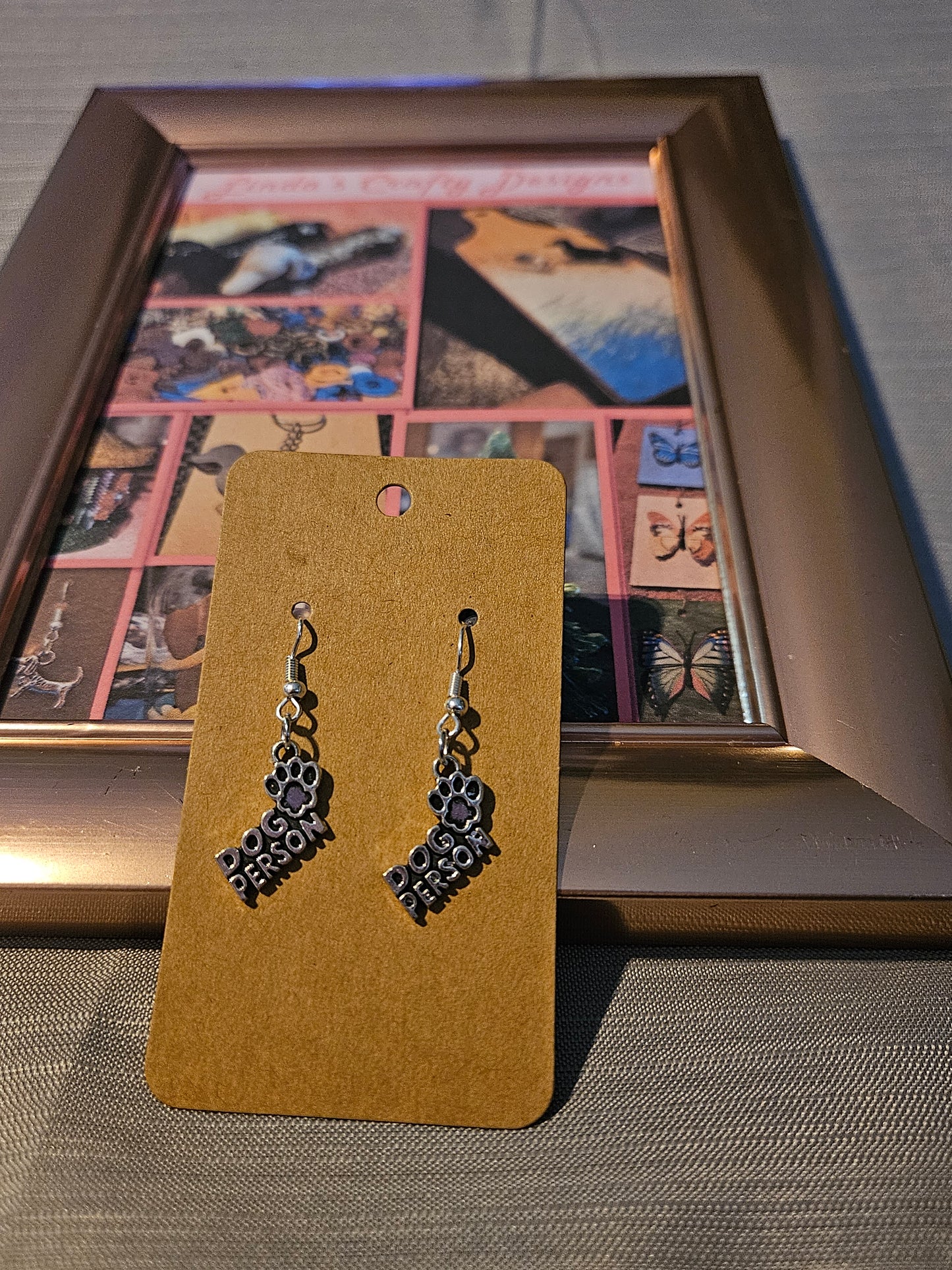 Metal Earrings (Hook) -  Dog Person #1181, 1182, 1183