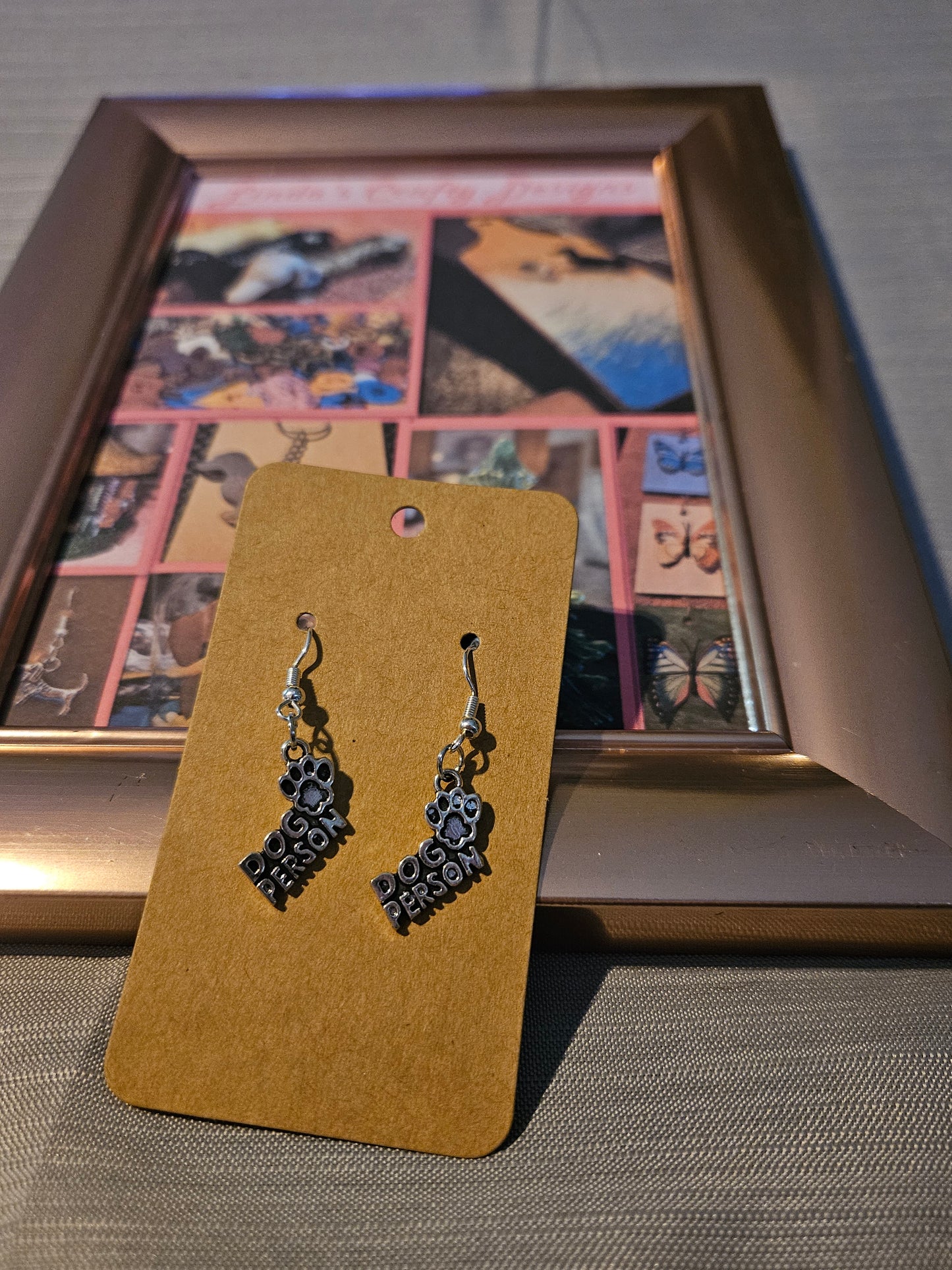Metal Earrings (Hook) -  Dog Person #1181, 1182, 1183