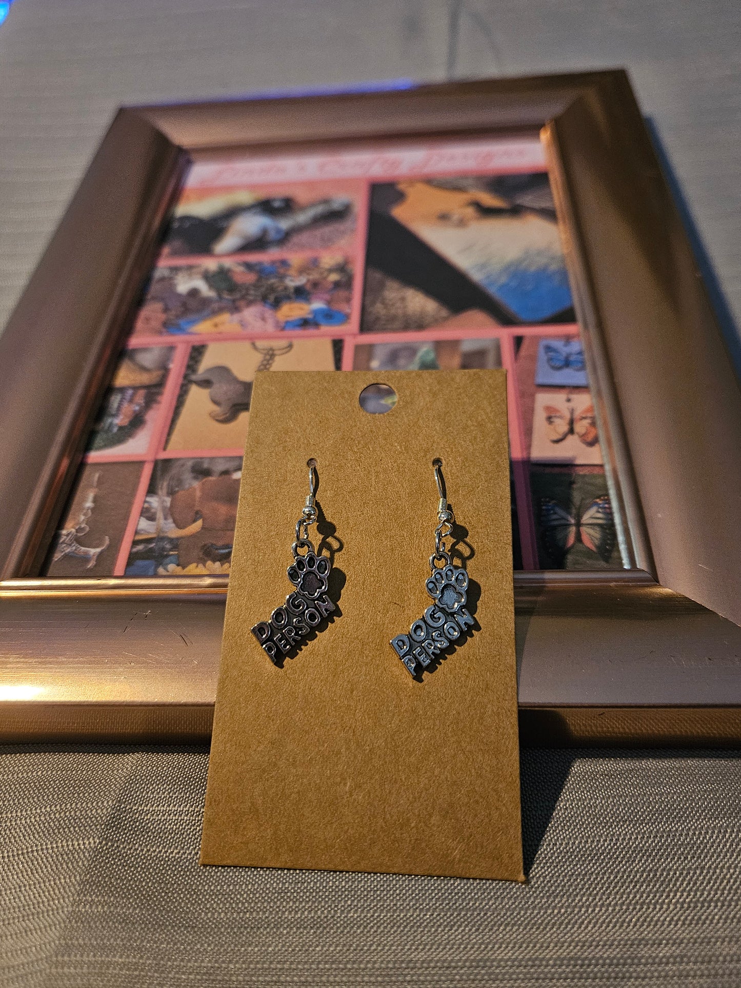 Metal Earrings (Hook) -  Dog Person #1181, 1182, 1183