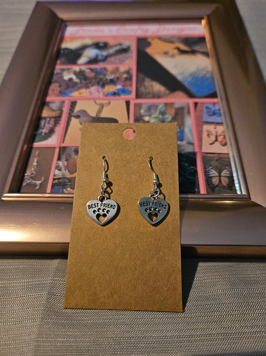 Metal Earrings (Hook) - Best Friends #1134. 1135