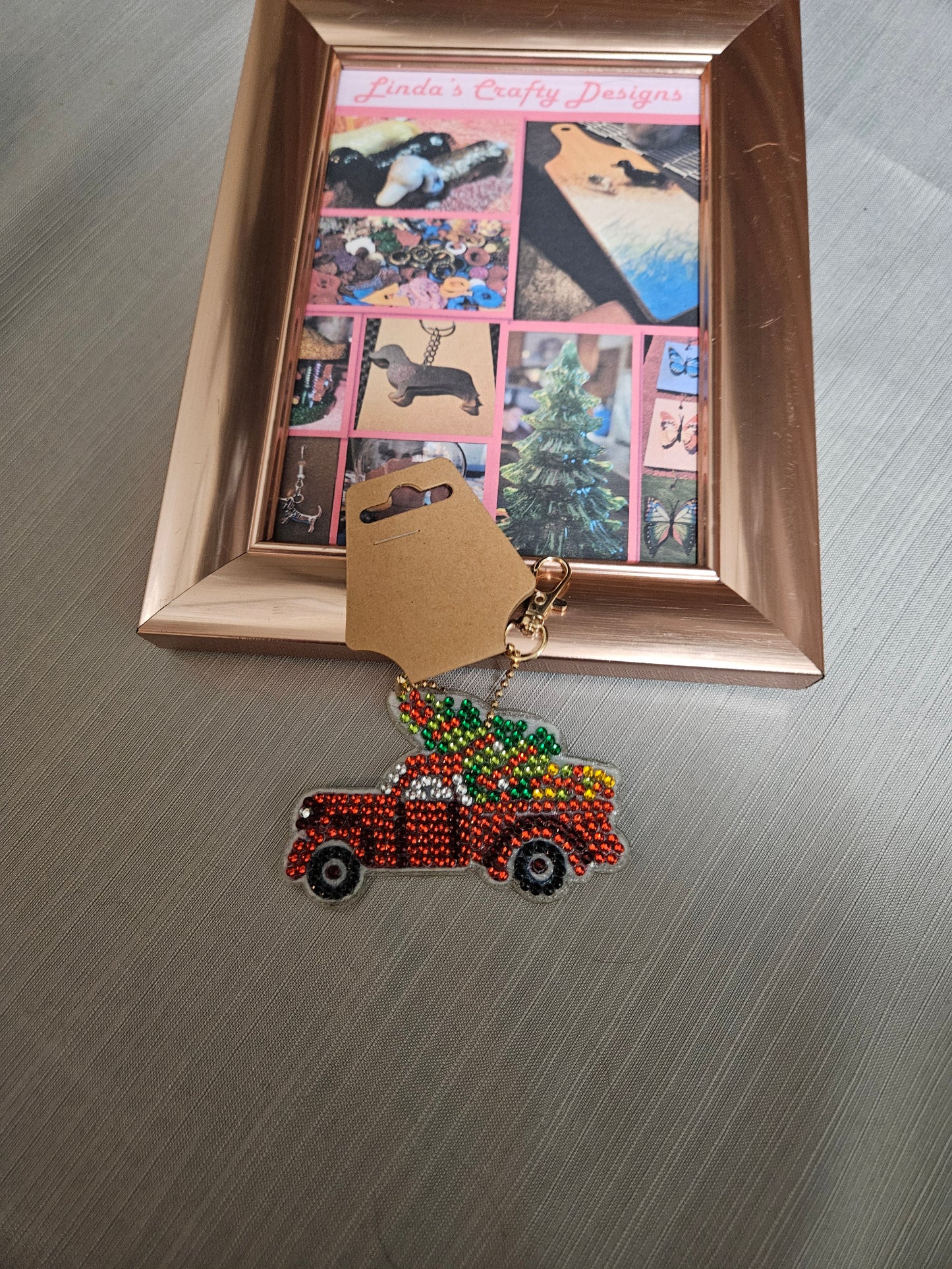 Diamond Art Ornament - Truck and Tree #476