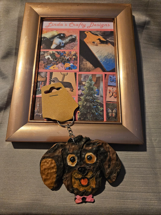 Polymer Clay Keychain - Poochie Smile #753