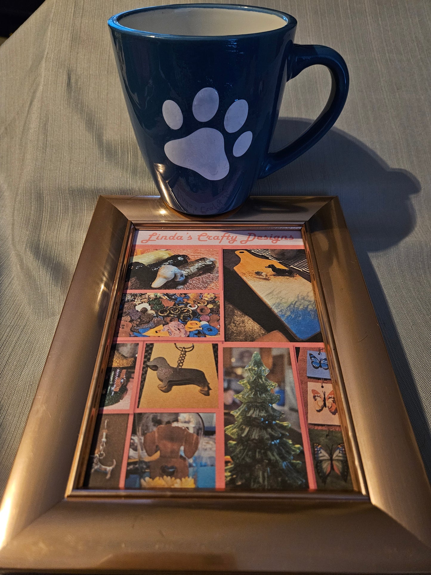 Ceramic/Resin Mug-Pawprint #935