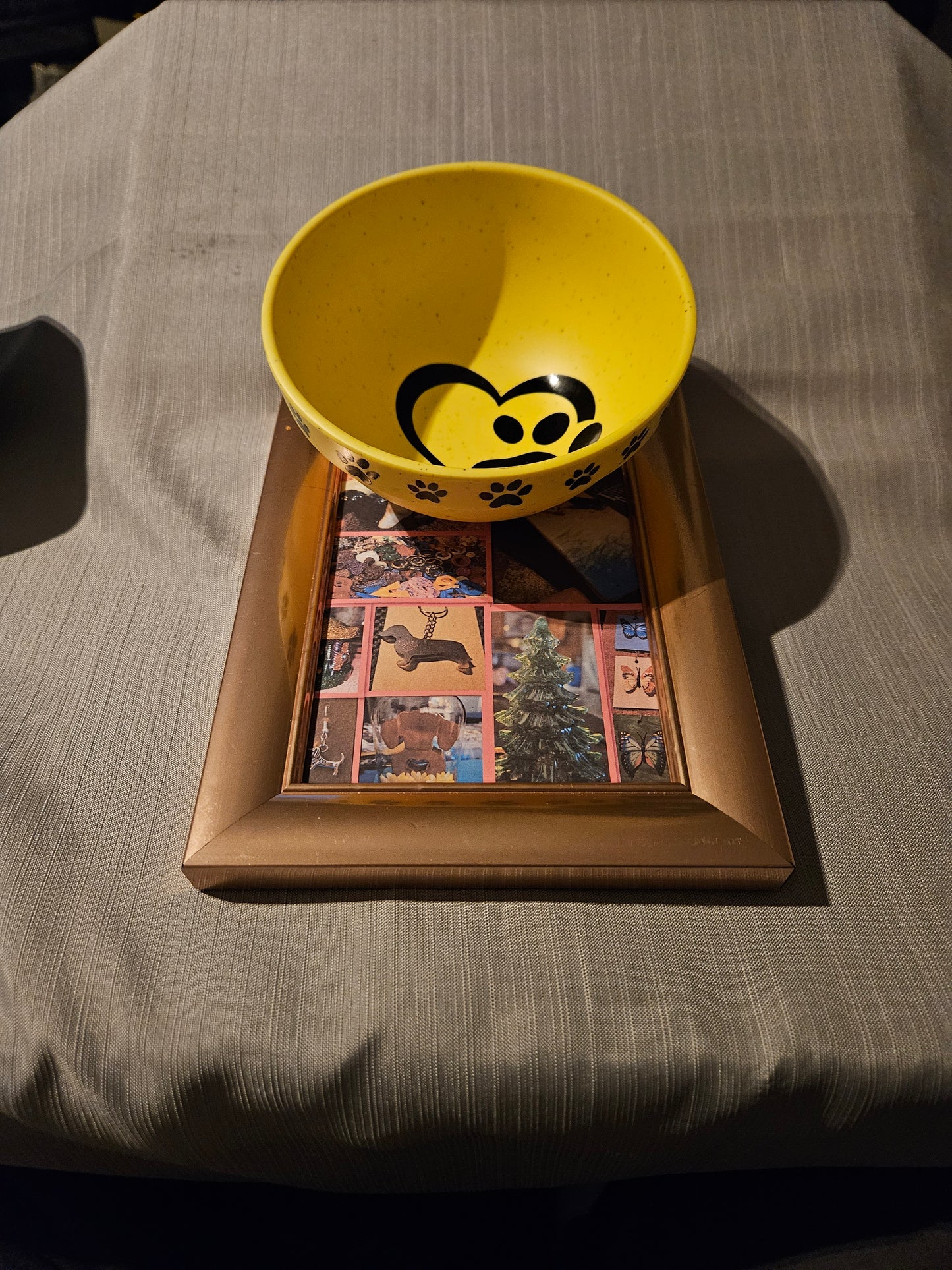 Plastic Dog Bowl - Yellow #1011