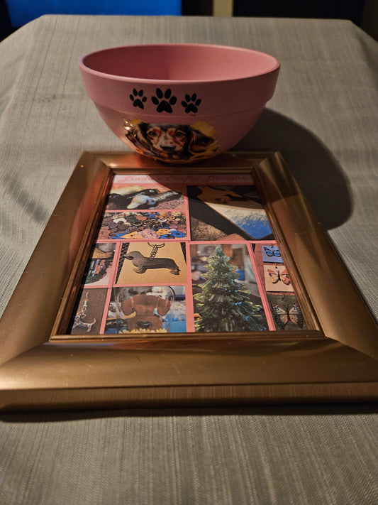 Plastic Dog Bowl - Pink #1009