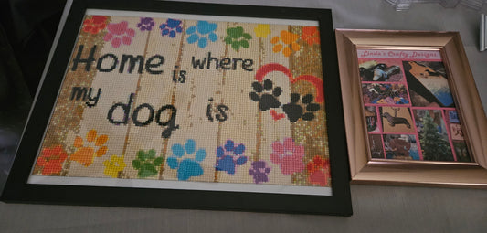 Diamond Art Picture - Home is Where The Dog Is #1020