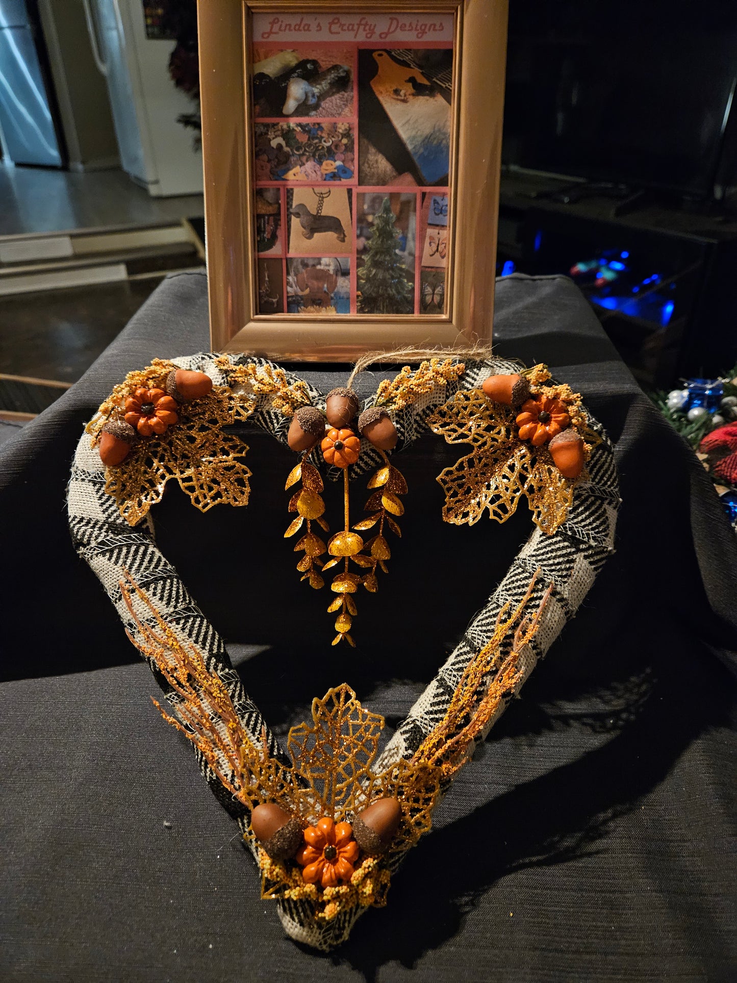 Fall Heart Wreath #1223