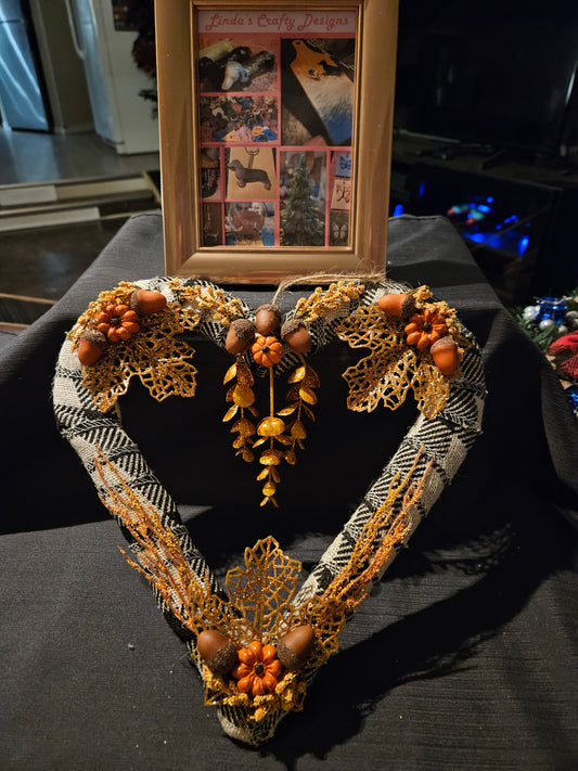 Fall Heart Wreath #1223