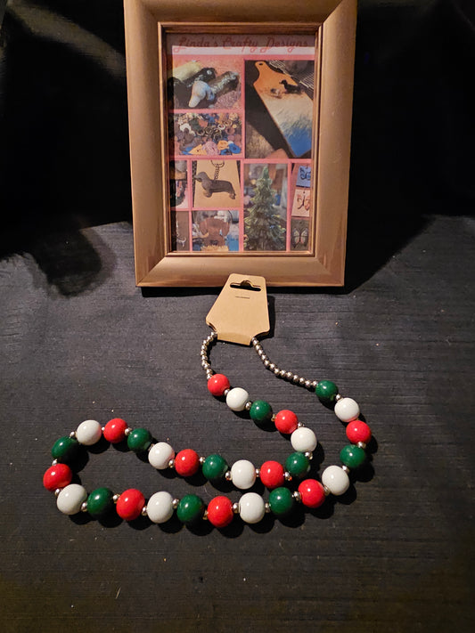 Holiday Beaded Necklace #1226