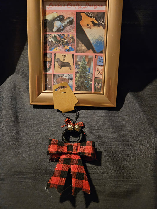 Holiday Ornament - Bow Man Red 2 #1253