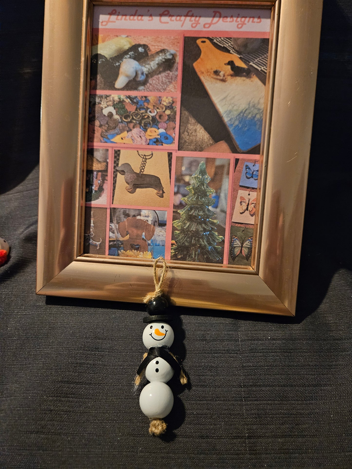 Holiday Ornament - 3 Beaded Snowman #1290. 1291. 1292. 1293. 1294. 1295. 1296. 1297