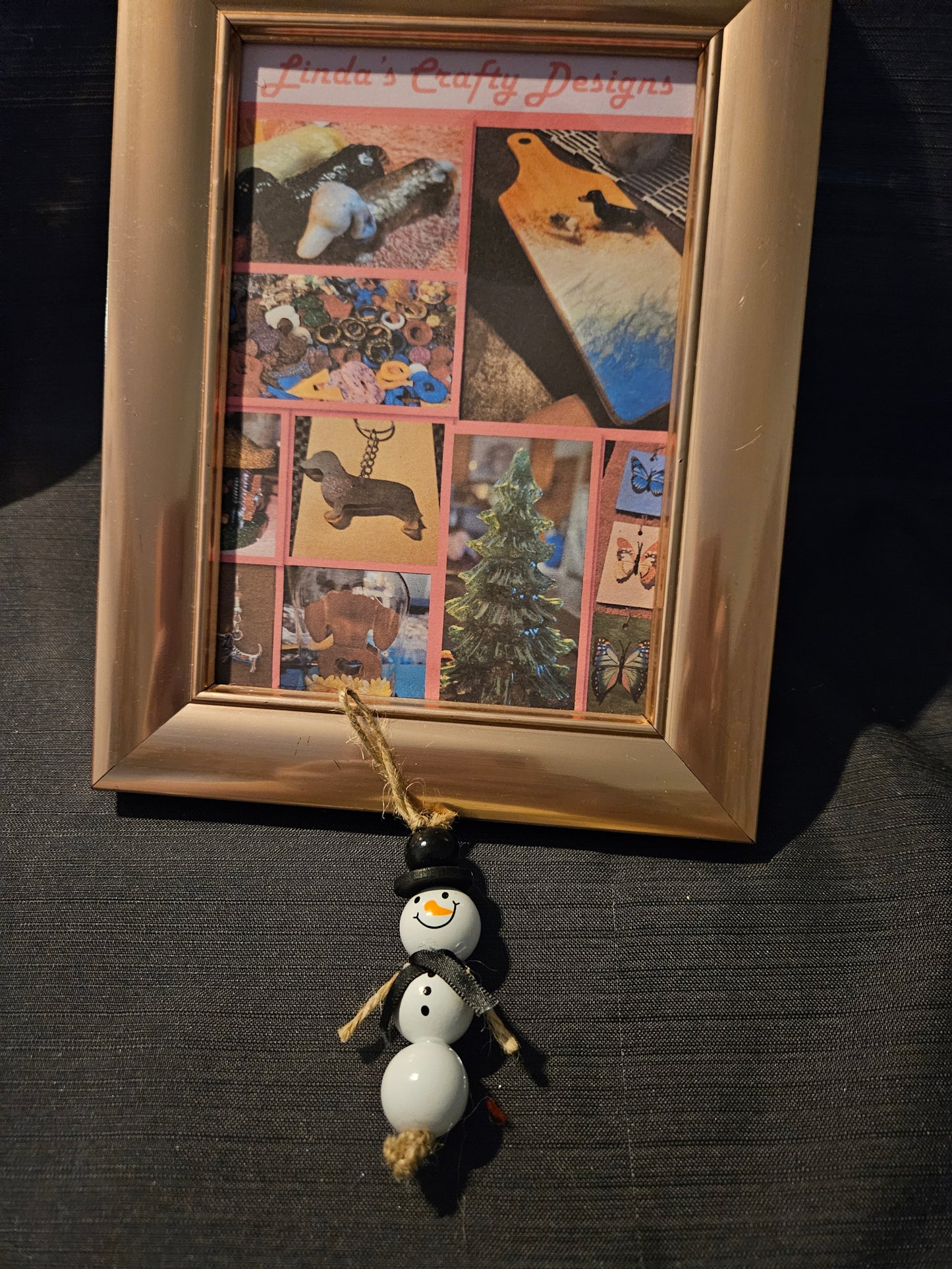 Holiday Ornament - 3 Beaded Snowman #1290. 1291. 1292. 1293. 1294. 1295. 1296. 1297