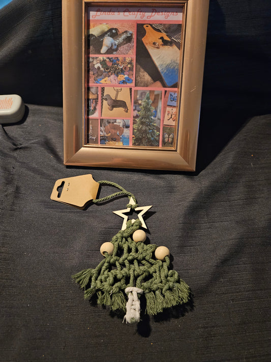 Holiday Ornament - Macrame Tree #1366