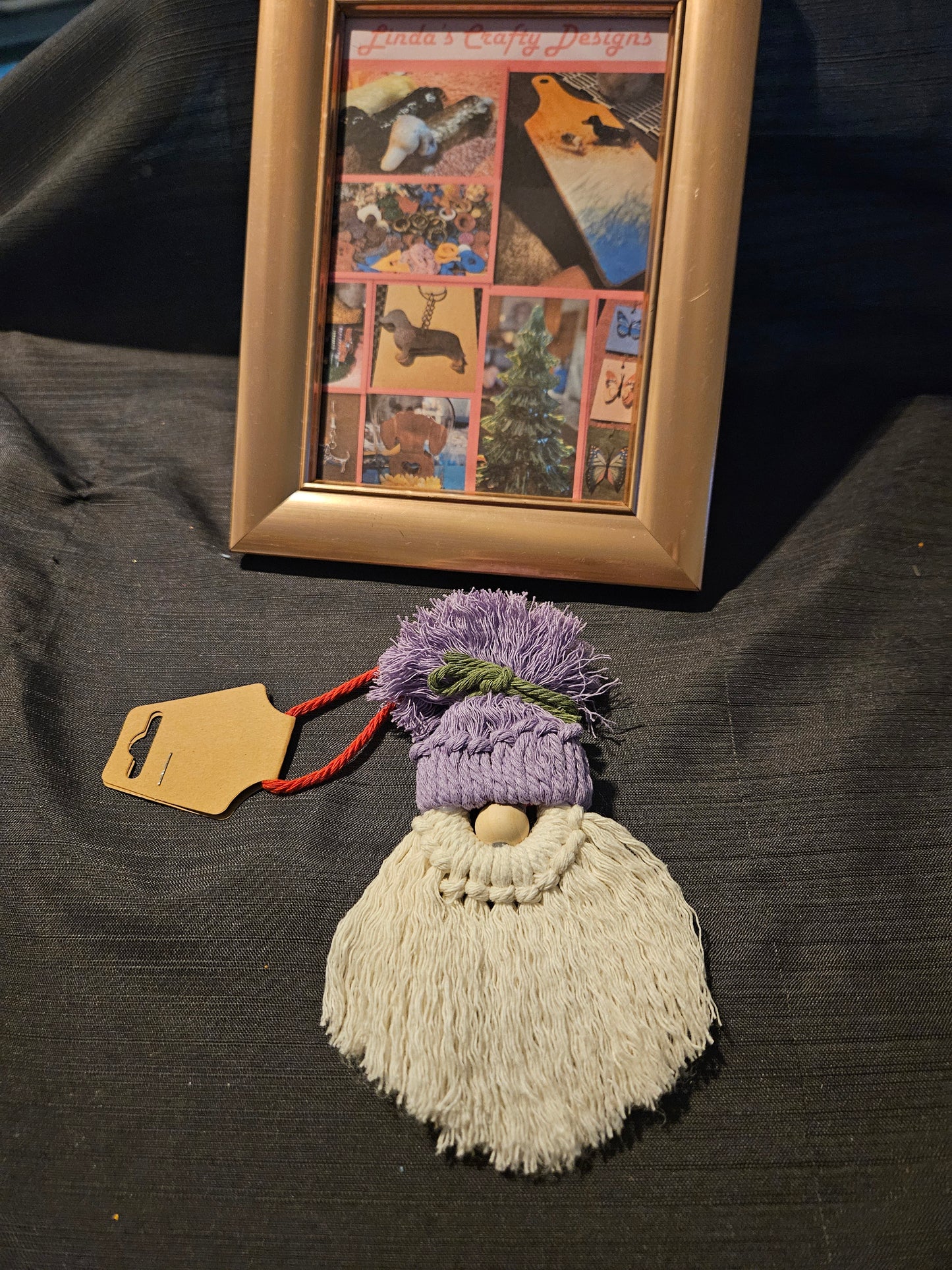 Holiday Ornament - Gnome - Purple #1357