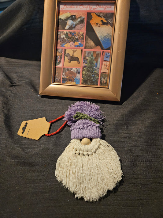 Holiday Ornament - Gnome - Purple #1357