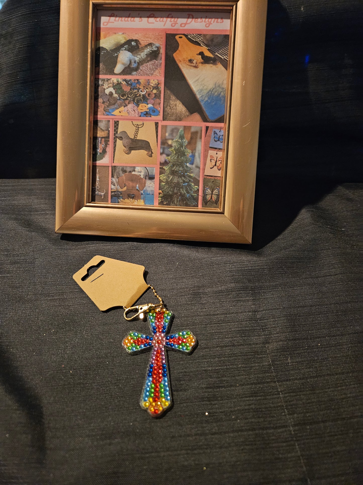 Holiday Ornament - Diamond Art Cross  15 #1392