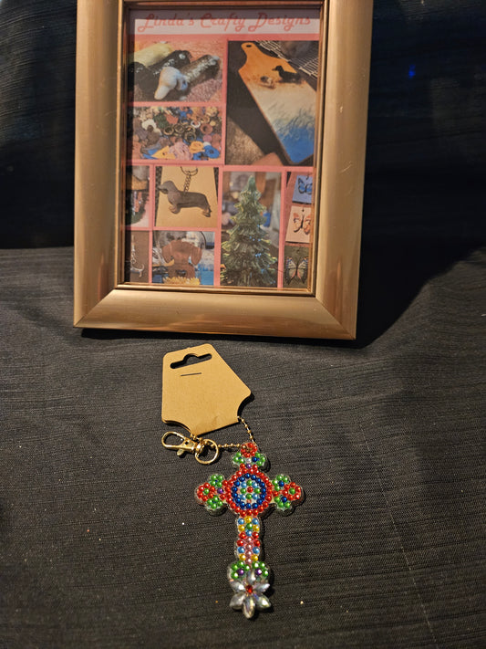 Holiday Ornament - Diamond Art Cross 10 #1387