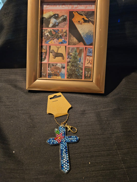 Holiday Ornament - Diamond Art Cross 7 #1384