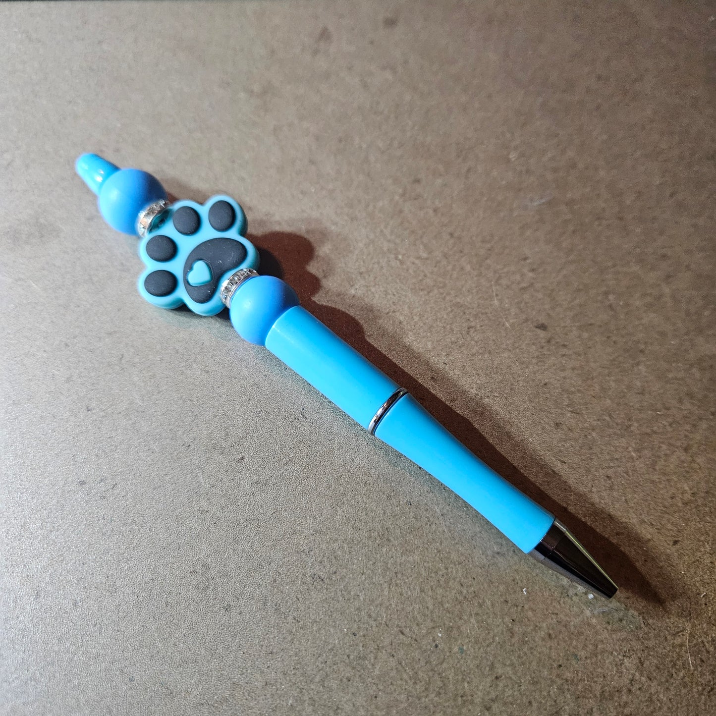 Paw Print Pen - Blue and Black #1428